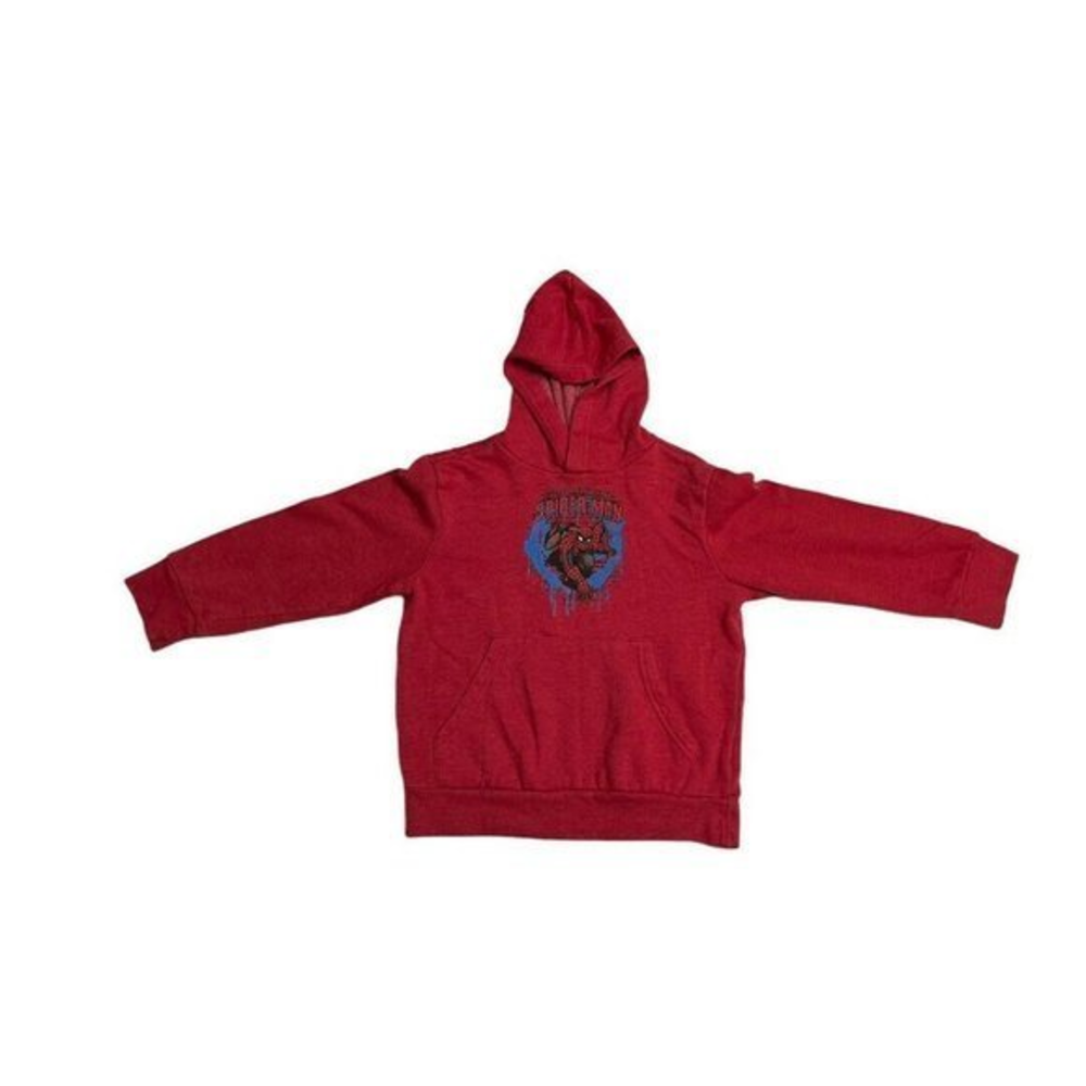 🐞Marvel Spider-man Youth Size Small Red Hoodie with Front Pockets Sweatsh…‎